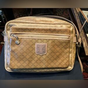 Authentic Celine Vintage Macadam Crossbody Bag